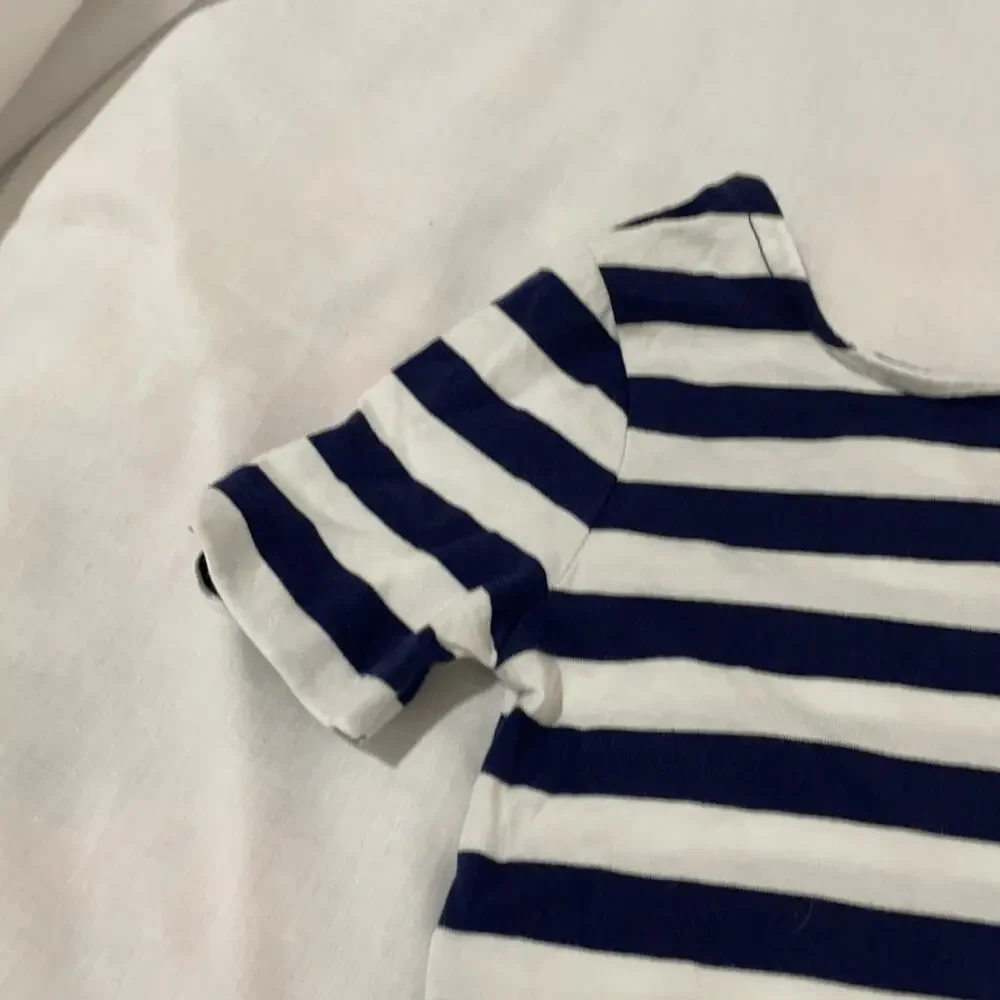 Ralph Lauren 4t navy white stripe t worn once
